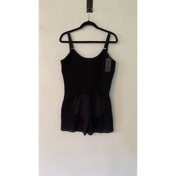 YIANNA Womens Black 4XL Tummy Control High Compression Body Shaperwear - Picture 2 of 5